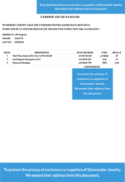 COA 3030917456 K4527B 02502011