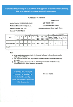 CERTIFICATE 15 15 20 30 35 40MM