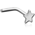 Surgical Steel Grade 316L Star 90 Degree Nose Stud