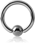 Sterile Titanium Alloy Ball Closure Ring with Hematite Ball