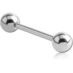 14 KARAT WHITE GOLD BARBELL