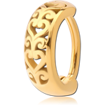 GOLD PVD COATED SURGICAL STEEL GRADE 316L BELLY CLICKER