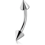Surgical Steel Grade 316L Micro Curved Barbell with Cones