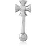 Surgical Steel Grade 316L Jeweled Fancy Curved Micro Barbell