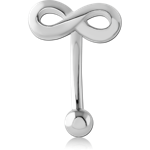 Surgical Steel Grade 316L Fancy Micro Curved Barbell - Infinity