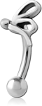 Surgical Steel Grade 316L Fancy Micro Curved Barbell - Dragonfly