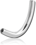 TITANIUM ALLOY INTERNALLY THREADED 90 DEGREE NAVEL BANANA PIN