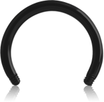 BLACK PVD COATED TITANIUM ALLOY CIRCULAR BARBELL PIN