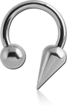 Surgical Steel Grade 316L Circular Barbell with Ball and Round Spike