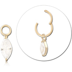 14 KARAT GOLD YELLOW JEWELED CHARM