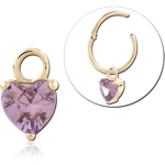 14 KARAT GOLD YELLOW JEWELED CHARM