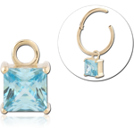 14 KARAT GOLD YELLOW JEWELED CHARM