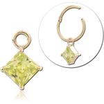 14 KARAT GOLD YELLOW JEWELED CHARM