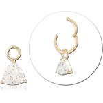 14 KARAT GOLD YELLOW JEWELED CHARM