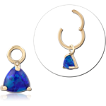 14 KARAT GOLD YELLOW JEWELED CHARM