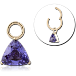 14 KARAT GOLD YELLOW JEWELED CHARM