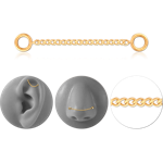 Gold PVD Coated Stainless Steel Grade 304 Multipurpose Curb Chain - Single Line
