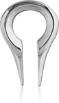 Surgical Steel Grade 316L Horseshoe Claw