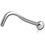 Surgical Steel Grade 316L Curved Half Ball Nose Stud