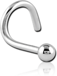 Surgical Steel Grade 316L Curved Ball Nose Stud