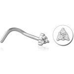Surgical Steel Grade 316L Jeweled Nose Studs