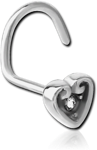 Surgical Steel Grade 316L Jeweled Large Curve Nose Stud