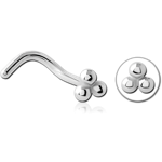 Surgical Steel Grade 316L Curved Nose Stud