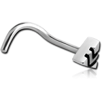 Surgical Steel Grade 316L Curved Nose Stud - Triangle