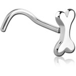 Surgical Steel Grade 316L Curved Nose Stud-Bone