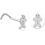 Sterling 925 Silver Curved Nose Stud