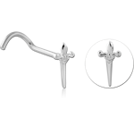Sterling 925 Silver Curved Nose Stud