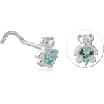Sterling 925 Silver Curved Nose Stud