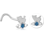 Sterling 925 Silver Curved Nose Stud