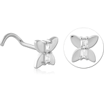 Sterling 925 Silver Curved Nose Stud