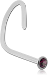 Bioflex® Internal Curved Nose Stud with Titanium Alloy Jeweled Disc