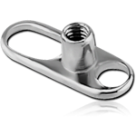 TITANIUM ALLOY INTERNALLY THREADED DERMAL ANCHOR PIN WITH BIG HOLE