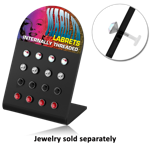 Polymer Display for 16 Internal Labrets
