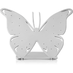 Sterile Surgical Steel Grade 316L Matt Finish Display for Threadless Tops with Silicone Sleeve-Butterfly