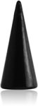 BLACK PVD COATED TITANIUM ALLOY MICRO LONG CONE