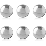 Pack of 6 Sterile Surgical Steel Grade 316L Micro Balls