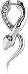 Surgical Steel Grade 316L Fake Jeweled Snake Pulg