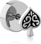 Surgical Steel Grade 316L Fake Plug