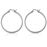 Sterile Surgical Steel Grade 316L Wire Hoop Earrings - Round