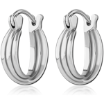 Sterile Surgical Steel Grade 316L Hoop Earrings