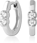 Sterile Surgical Steel Grade 316L Jeweled Huggies Pair