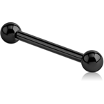 BLACK PVD COATED SURGICAL STEEL GRADE 316L INTERNALLY THREADED BARBELL