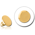 GOLD PVD COATED TITANIUM ALLOY DISC FOR 1.6MM INTERNALLY THREADED PINS