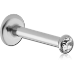 Surgical Steel Grade 316L Internally Threaded Premium Crystal Jeweled Labret