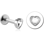 Surgical Steel Grade 316L Internally Threaded Jeweled Micro Labret