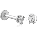 Surgical Steel Grade 316L Internally Threaded Jeweled Micro Labret